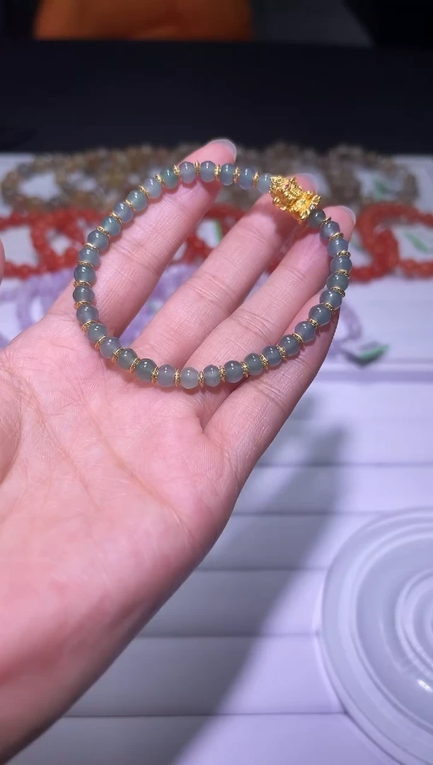 未镶嵌手链翡翠J068-翡翠原创单圈-多样性发其一