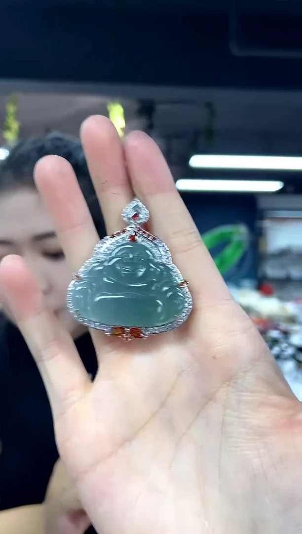 吊坠(不含链)未镶嵌翡翠多样性发其一颜色微差