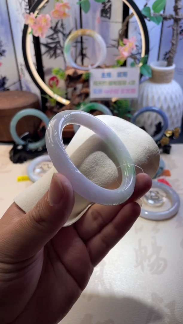未镶嵌手镯翡翠正圈56