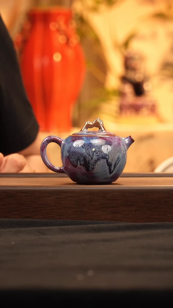 瓷片【海棠陶砂】钧瓷18江山到了