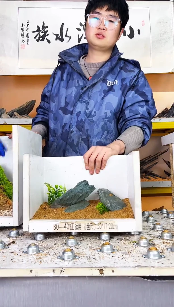 /****伊126     小石潭造景带编号不含底沙沙盘