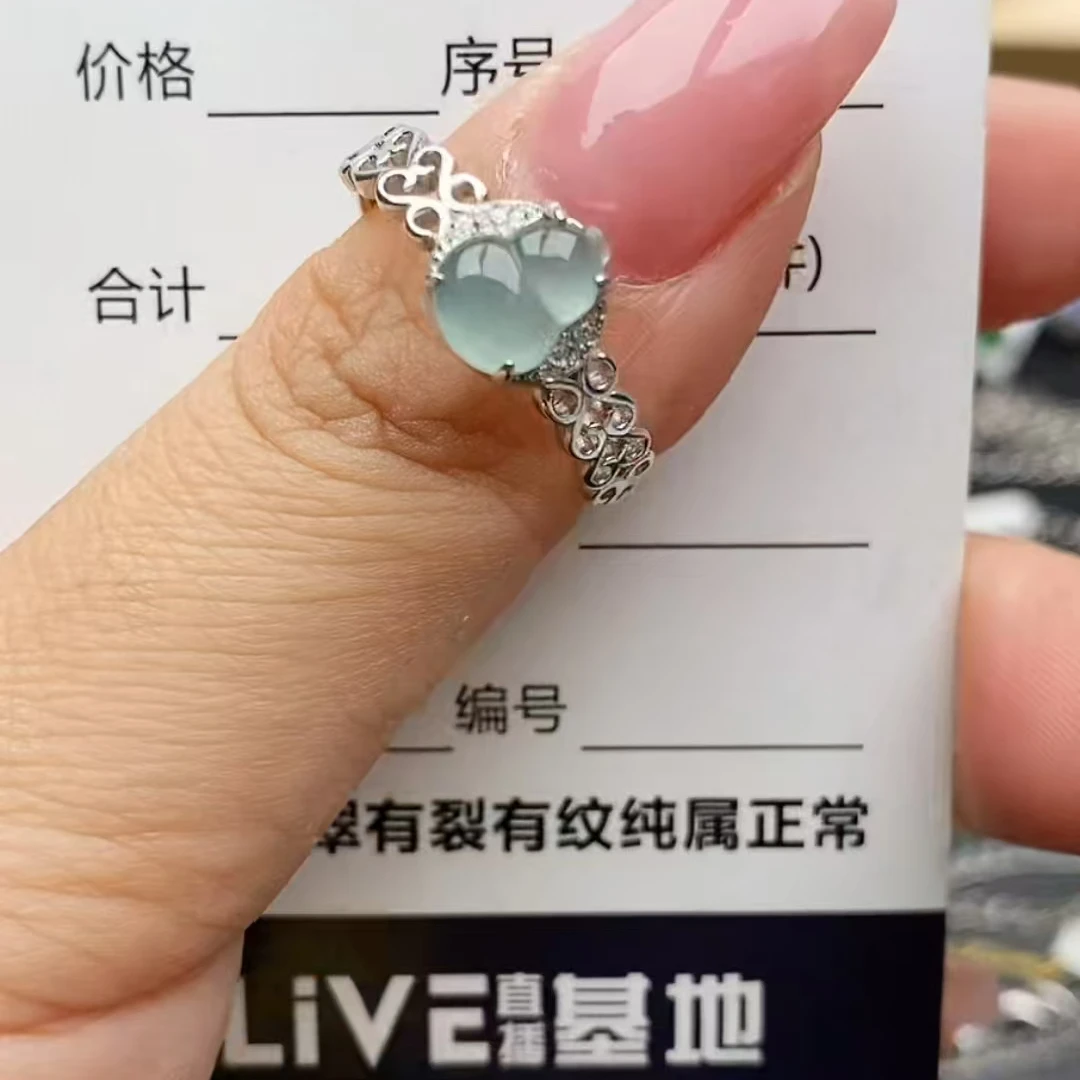 纯天然a货翡翠戒指