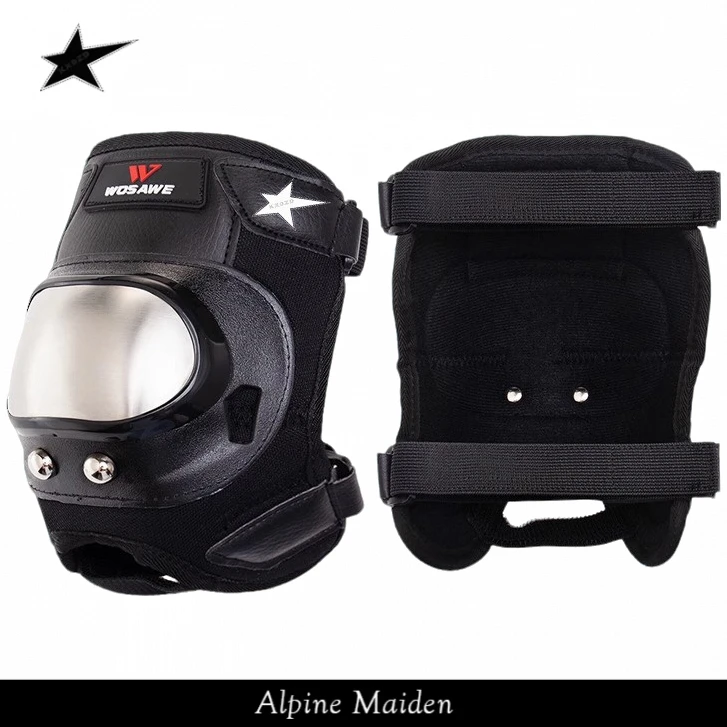 正品现货A星Alpine Maiden不锈钢护肘护膝滑雪电动车防撞防摔装备