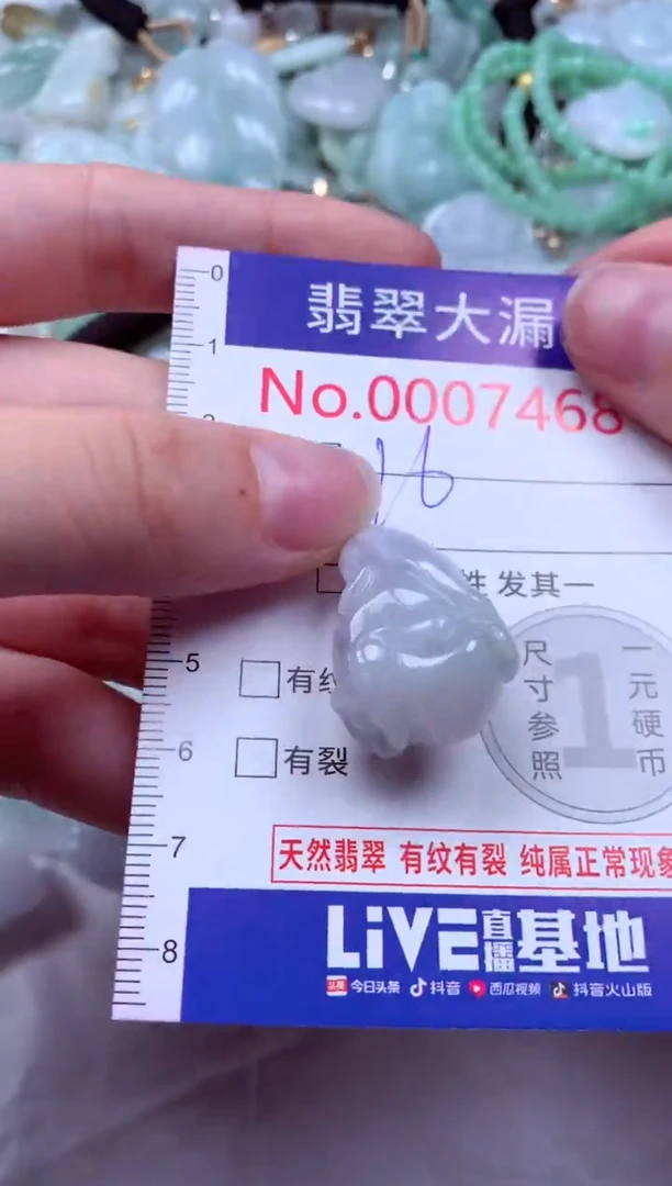 吊坠(不含链)未镶嵌翡翠7468