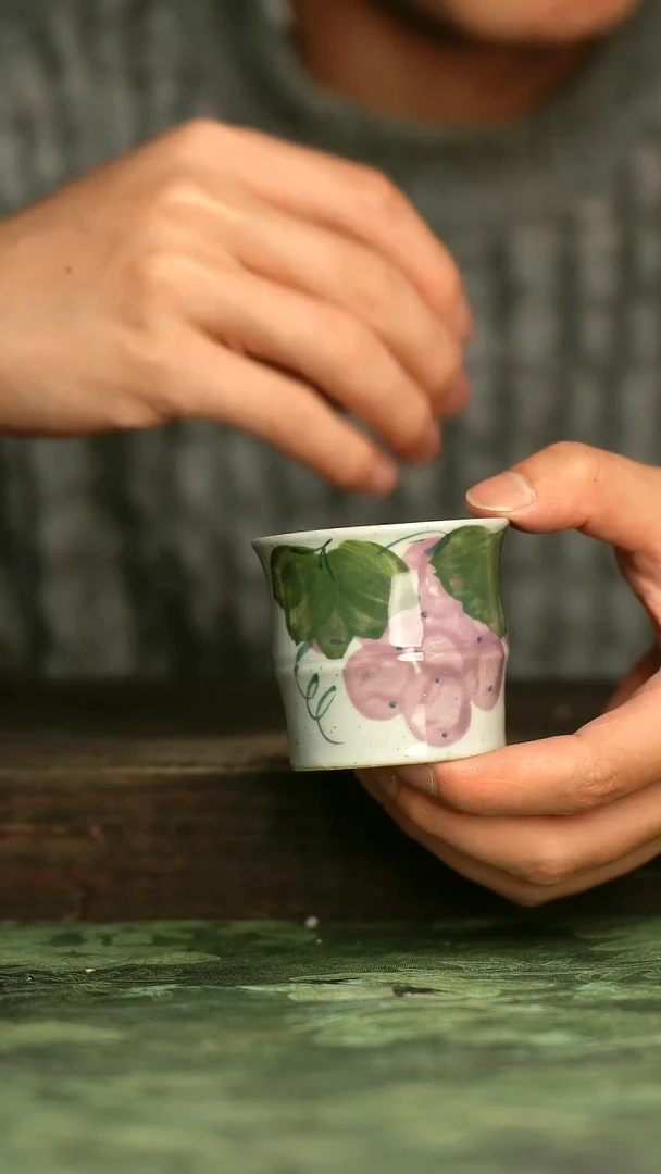 青诗集手工手绘瓷器