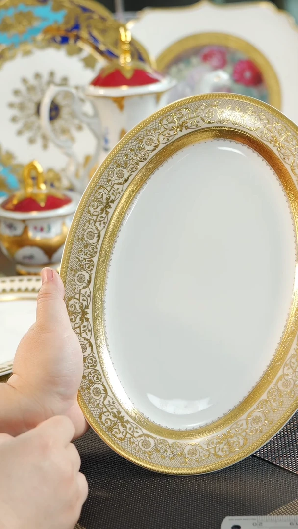 【闪购商品】瓷片12英寸鱼盘 尾单 福利价