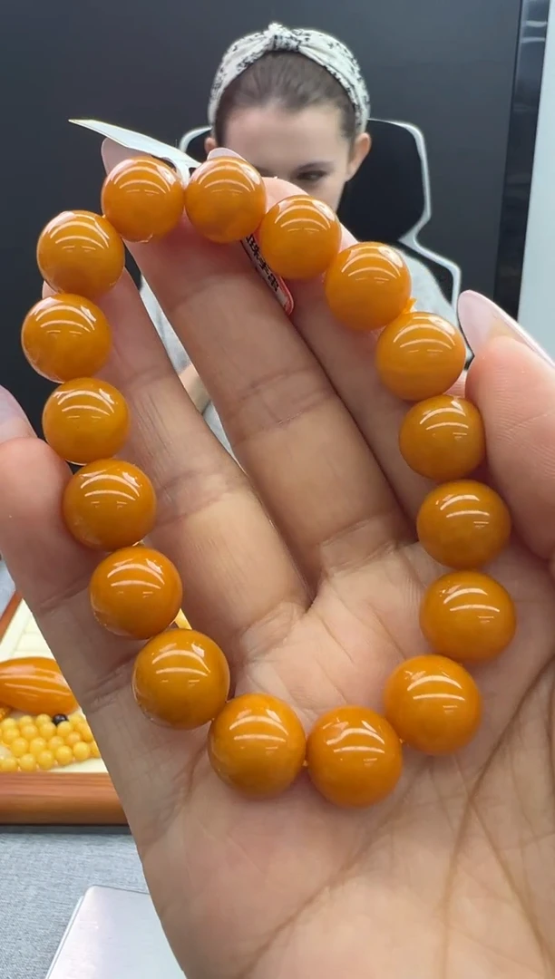 【闪购商品】琥珀手链未镶嵌654秒拍号