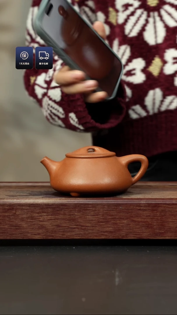 【闪购商品】紫砂茶壶五彩泥 满瓢