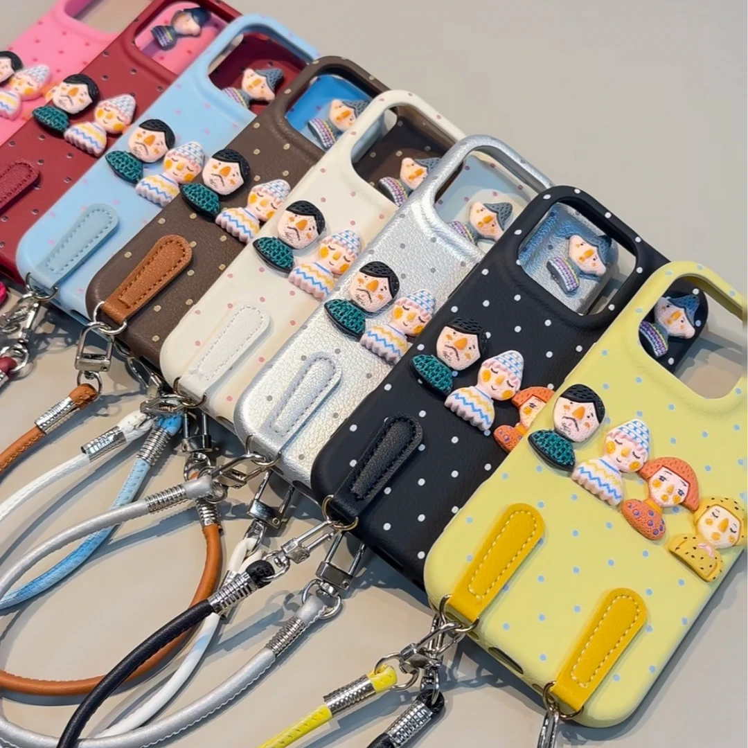 波点适用iPhone16promax苹果15pro手机壳14新款13