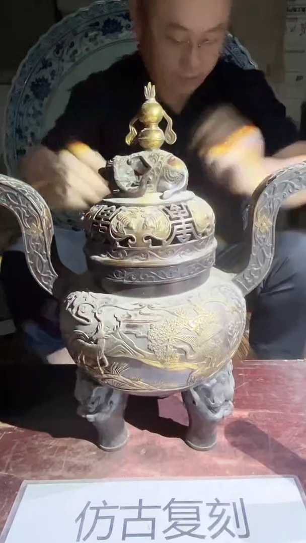 摆件景德镇陶瓷流水215