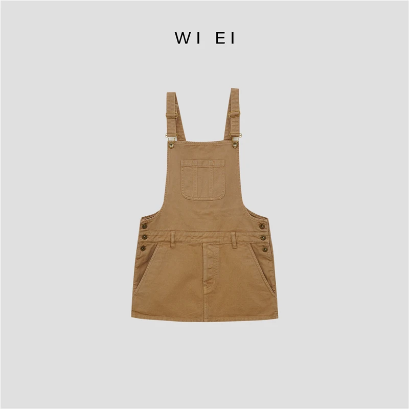 《WE ARE》M家 复古水0洗 显瘦 背带 连体裙 LT231204