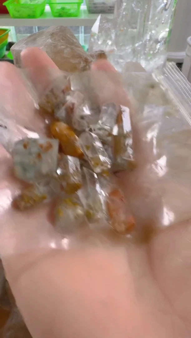 未镶嵌珠宝半成品水晶牙**压牙牙，水晶