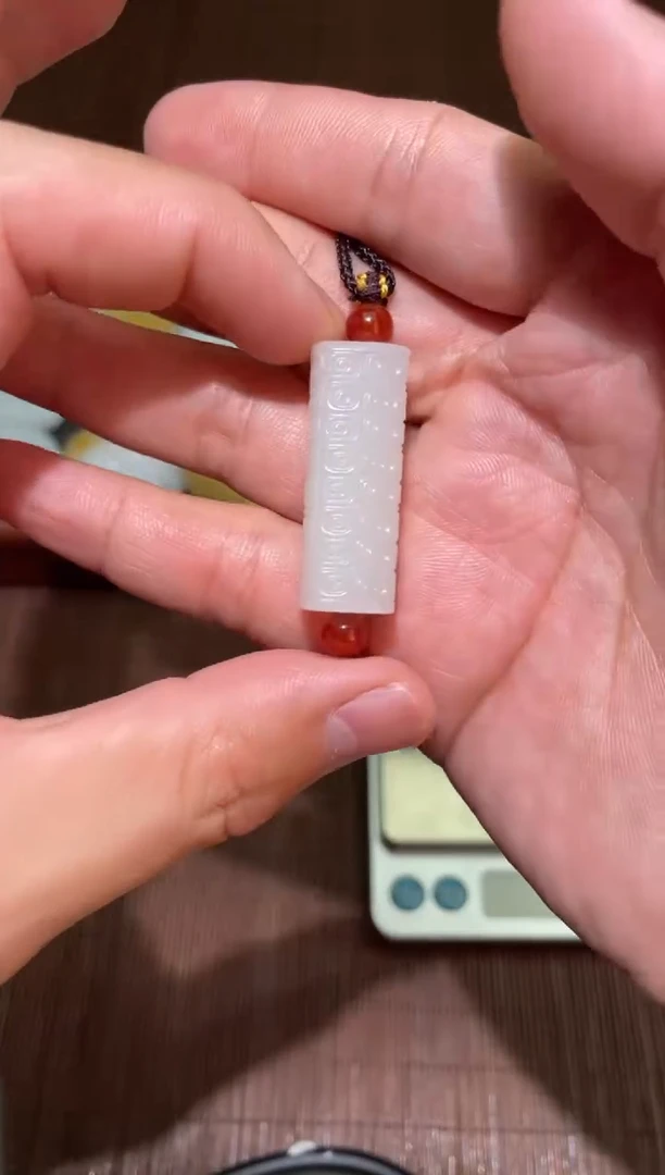 和田玉未镶嵌颈饰勒子13.5