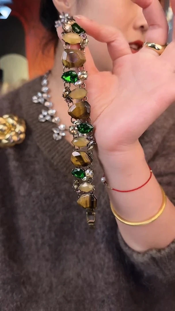 合金无合金无重工小鸟镶嵌款美拉德手链