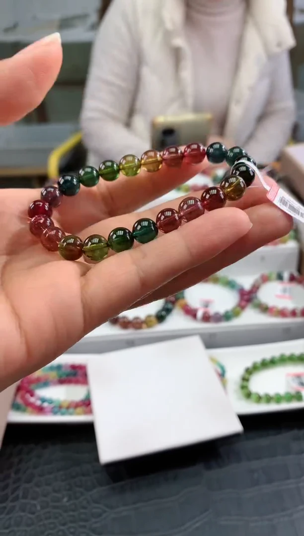 【闪购商品】碧玺手串未镶嵌多样性发一条