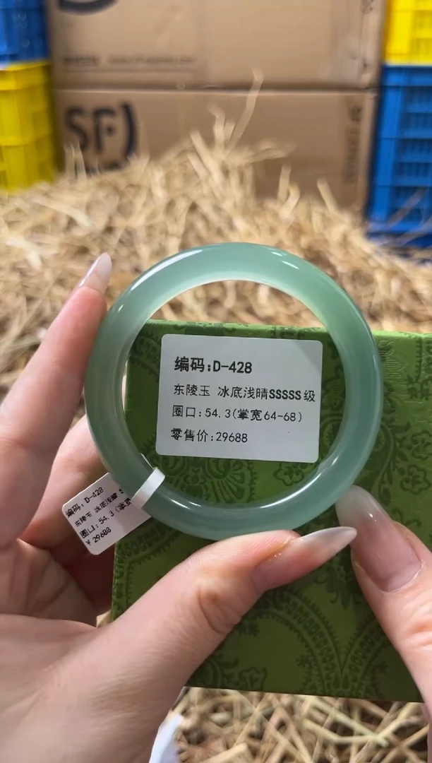 未镶嵌手镯石英质玉D-428