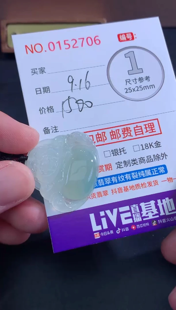 颈饰未镶嵌翡翠L*f天然缅甸A货翡翠