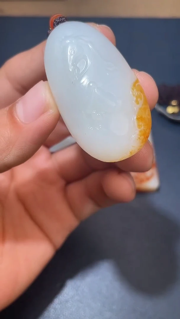 颈饰未镶嵌和田玉草**物HX