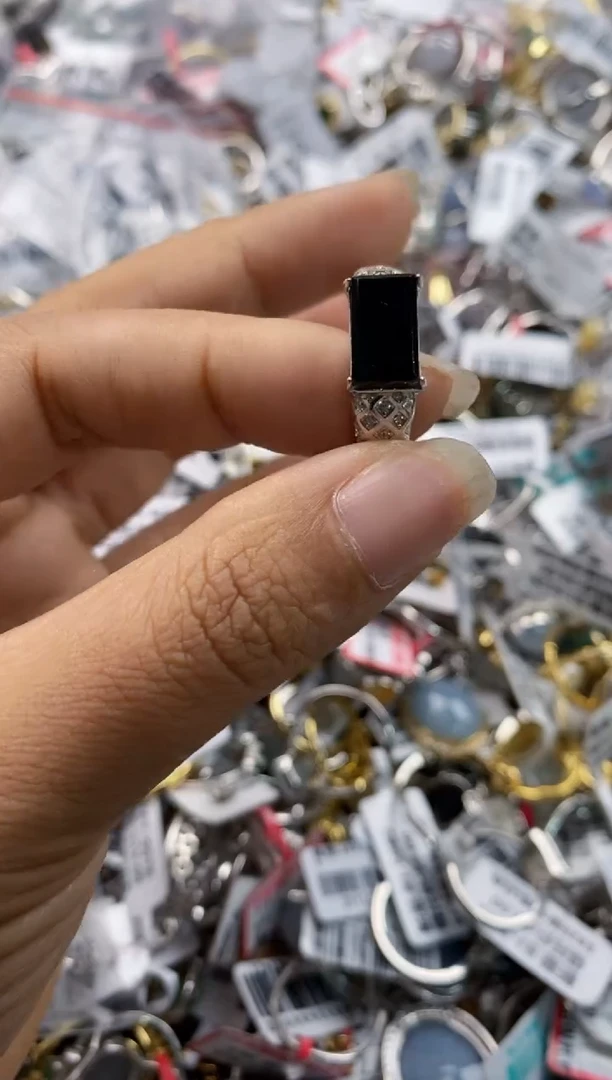 银S925镶嵌戒指翡翠101010----4