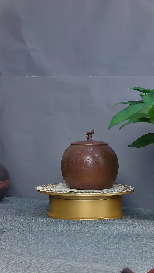 坭兴陶荔枝罐纯手工