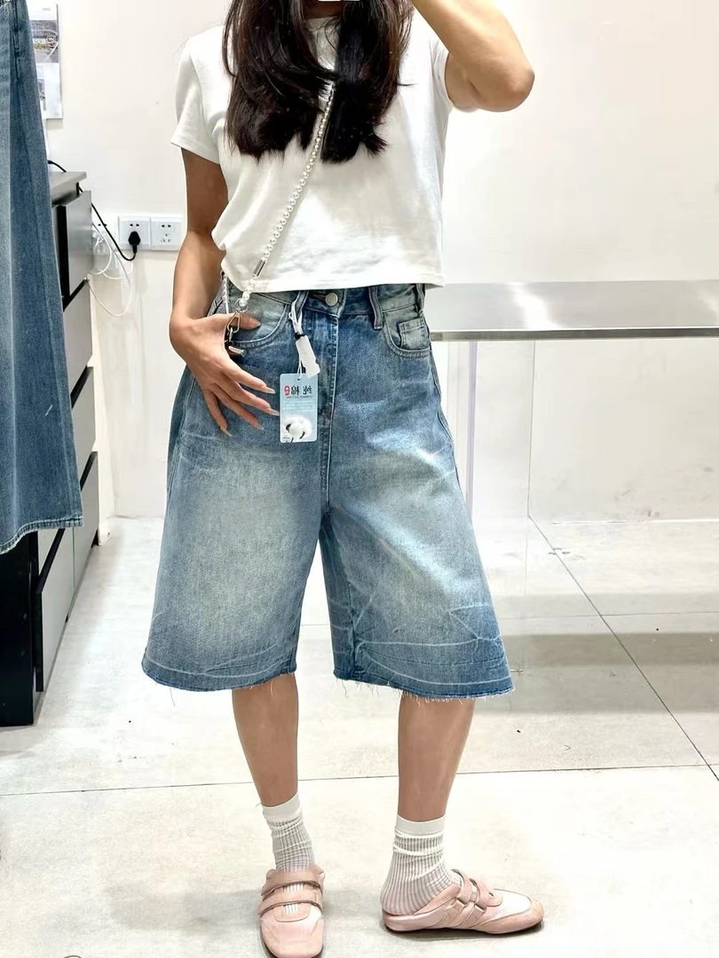 【YYE】整款高品质牛仔裤春秋七分裤女牛仔镰刀裤默认微瑕No退No换