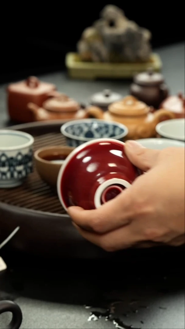 茶壶紫砂鹏郎红压手杯