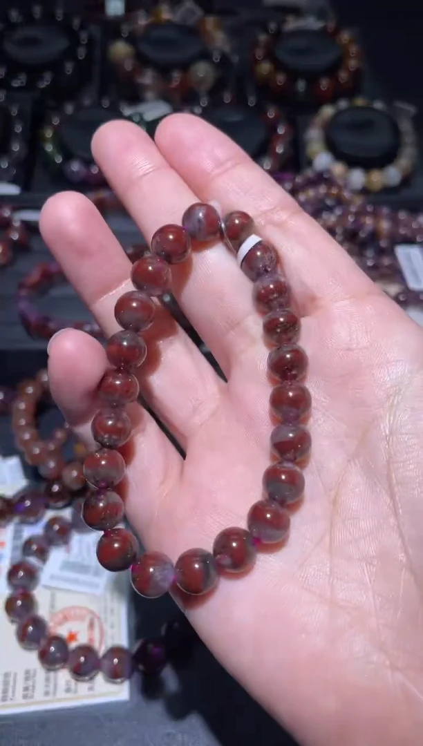 未镶嵌珠宝半成品水晶雨*极光8mm-84