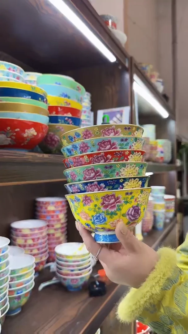 【闪购商品】瓷片5英寸饭碗6个景德镇餐具