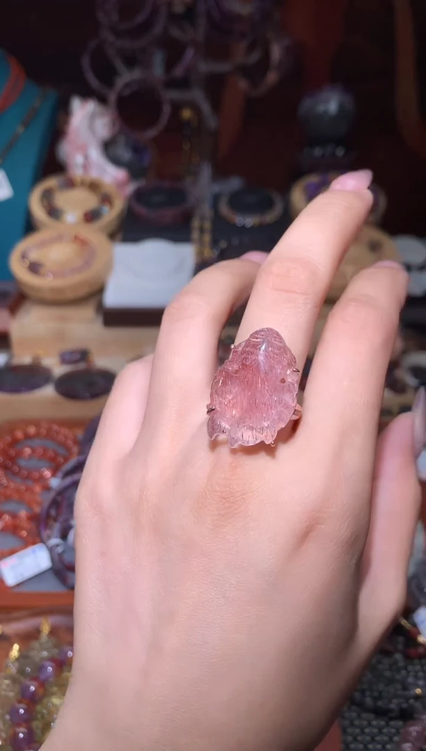 未镶嵌颈饰水晶超七锦鲤戒指