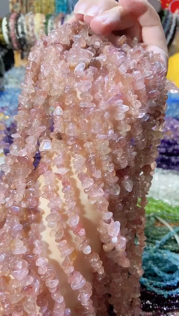 未镶嵌珠宝半成品水晶草莓晶