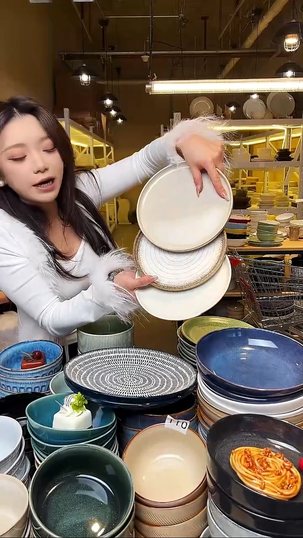 瓷27外贸尾货窑变釉下彩默认微瑕