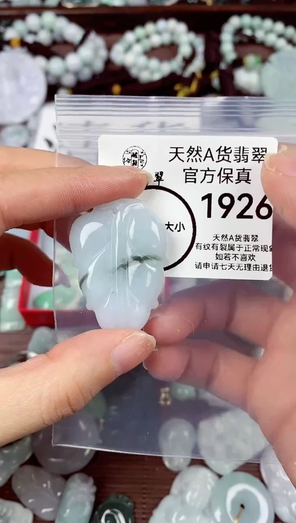 【闪购商品】翡翠颈饰未镶嵌天然A货翡翠1926