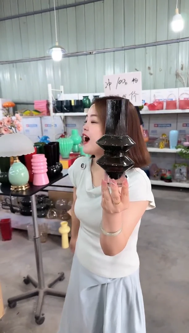 琉璃手工艺品优选花瓶花器D-早10