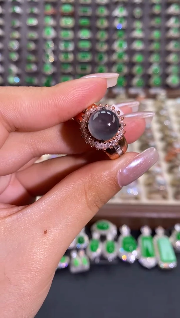 未镶嵌戒指翡翠天然缅甸A货翡翠未镶嵌 粉丝福利