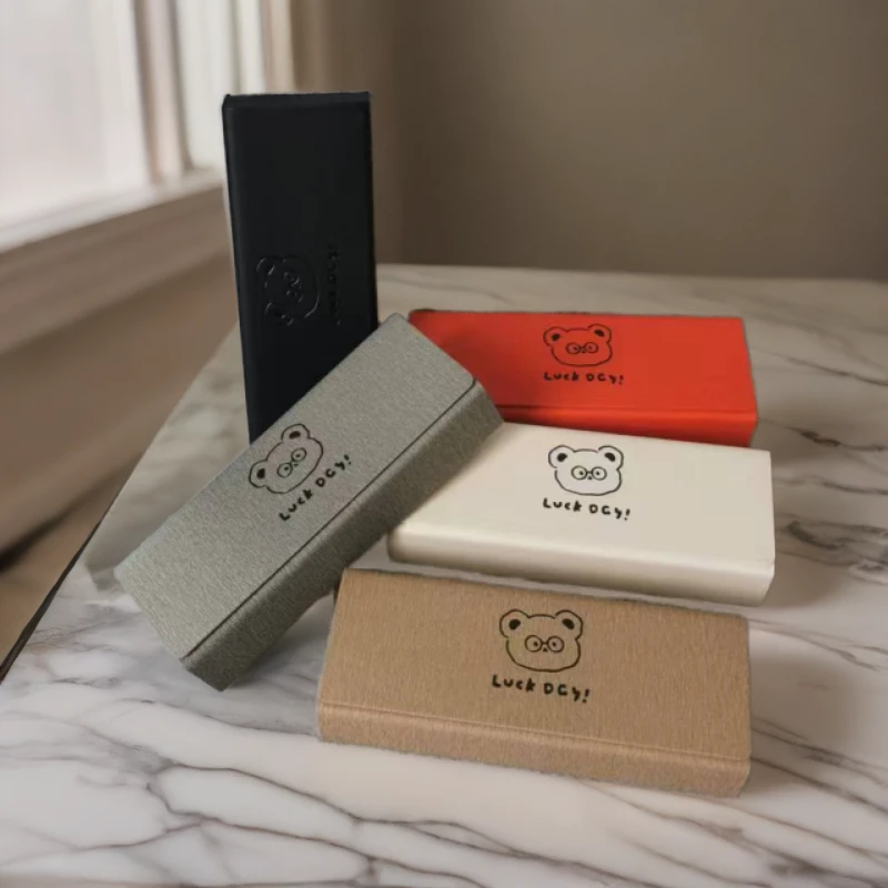 新款水洗纹眼镜盒眼眶收纳盒男女新款防摔眼镜盒源头工厂现货速发