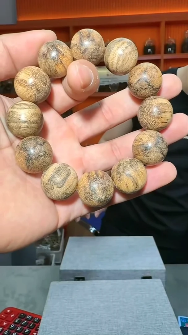 沉香手串139号单圈虎斑2.1多样性发一