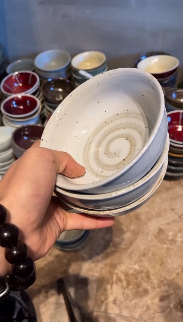 【闪购商品】瓷片830  白麻点小碗（三个哦）