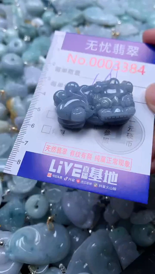 翡翠未镶嵌吊坠(不含链)3384