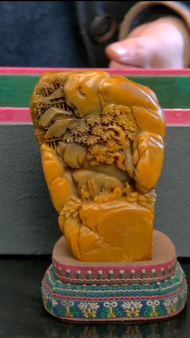 寿山石印石一物一拍