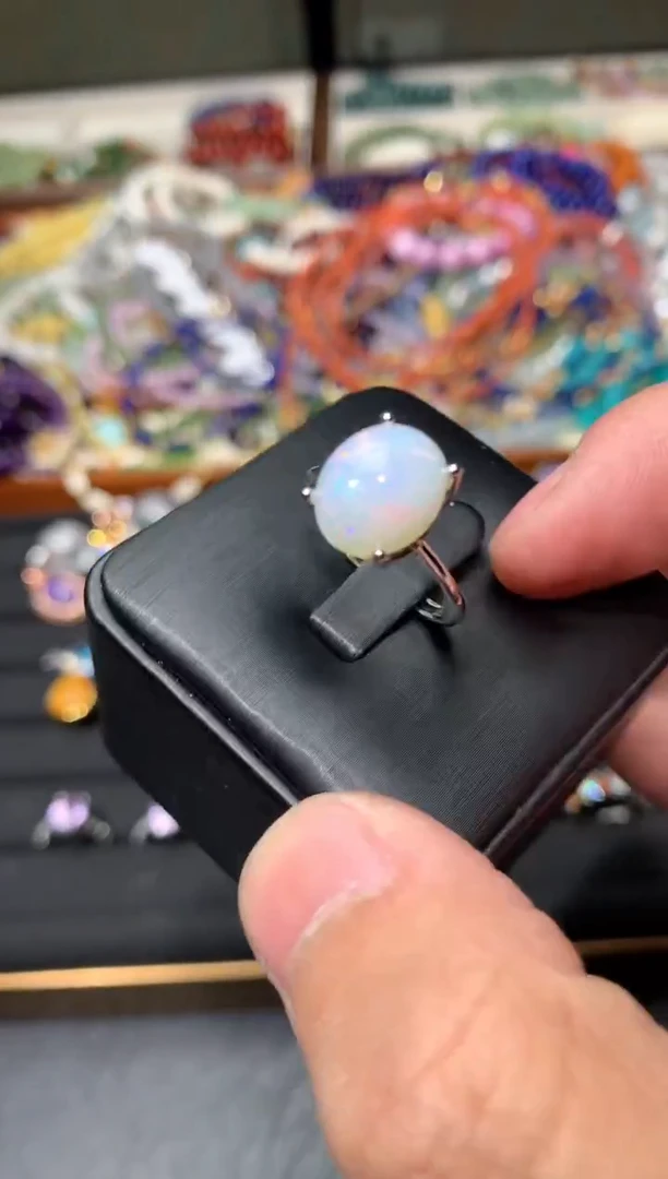 未镶嵌欧泊戒指F128【多样性发其一】