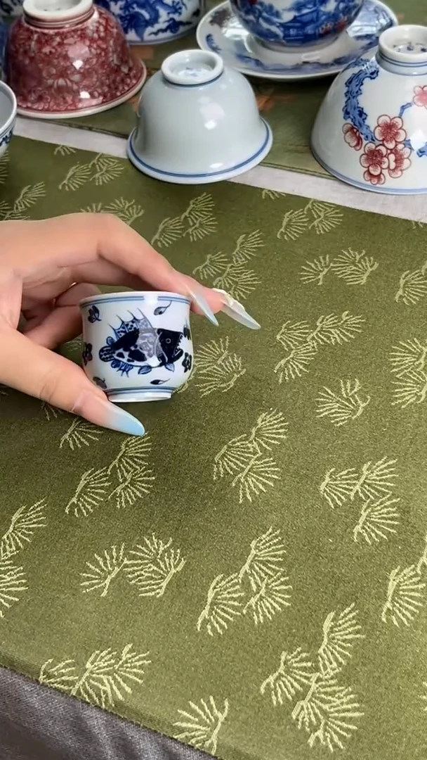 瓷片景德镇毛仔柴窑杯