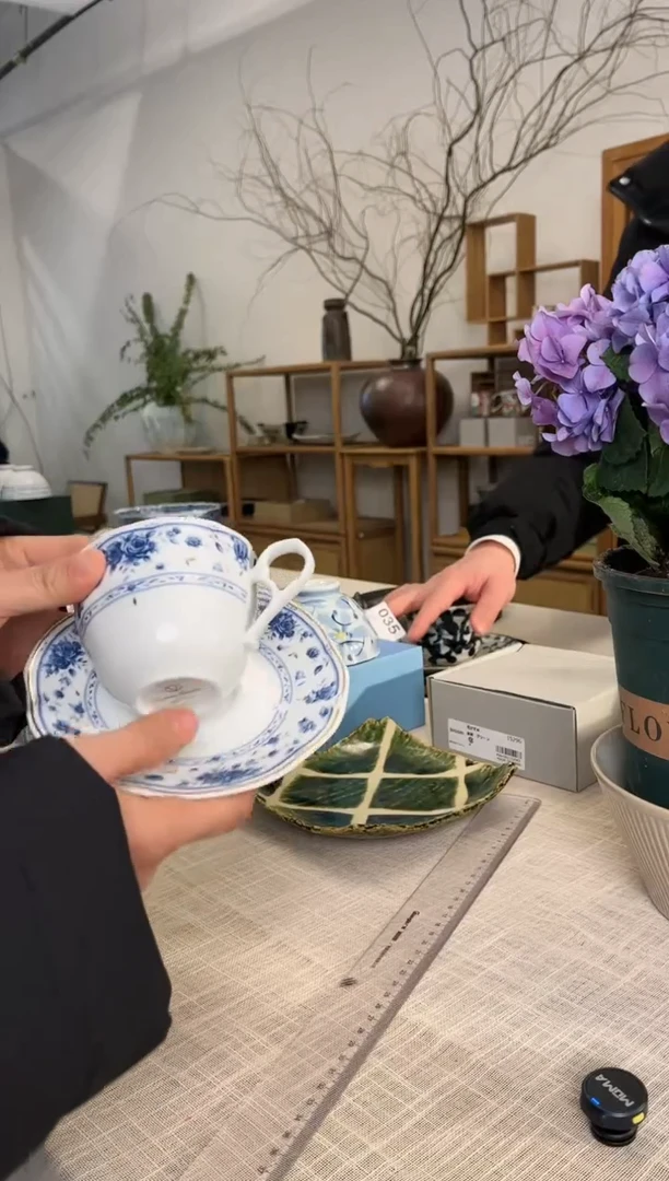 【闪购商品】瓷片35号  青花咖啡杯