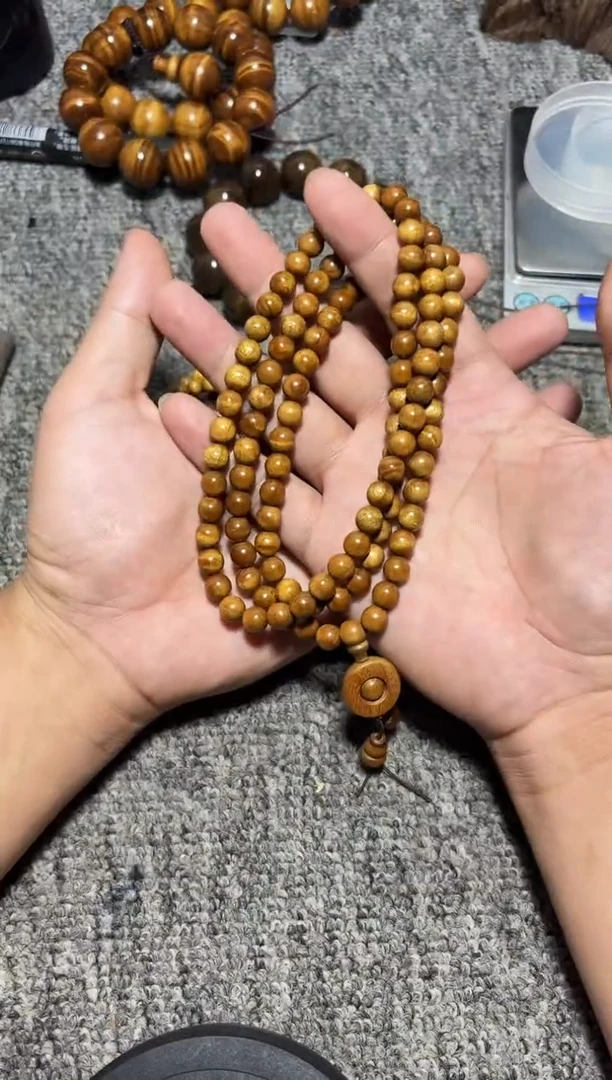 金丝楠手串/手链枯木0.8多圈98