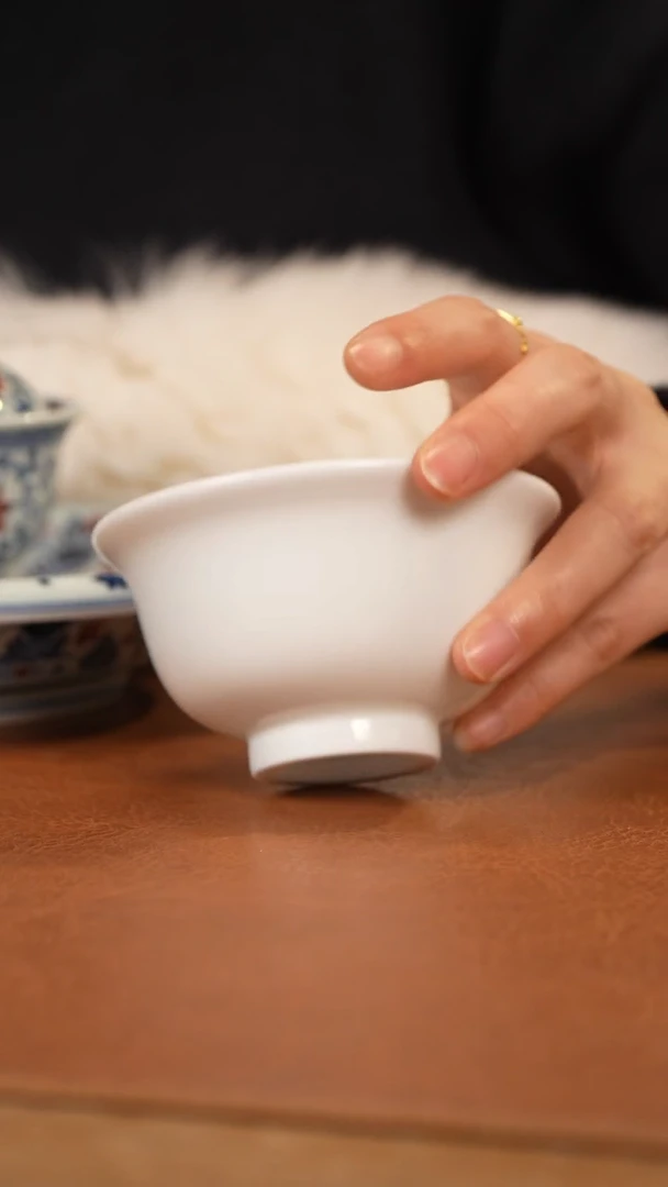【闪购商品】杯景德镇白胎压手杯