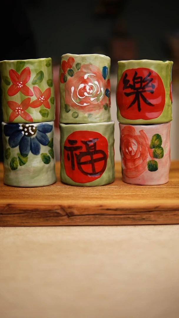 @@陶园瓷舍@@纯手工手绘@高温釉下彩