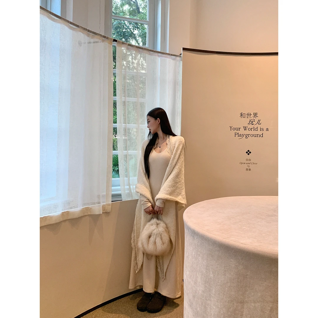 【白色恋人连衣裙】秋款连衣裙设计感连衣裙显瘦秋季连衣裙253Y3804