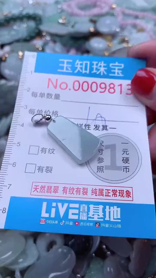 吊坠(不含链)未镶嵌翡翠9813