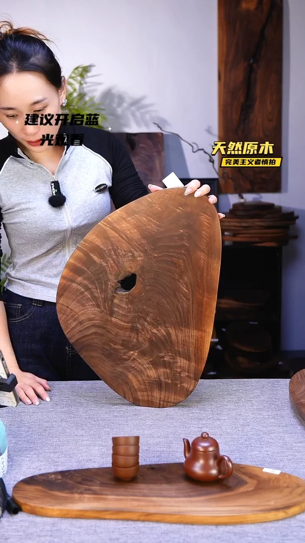木北美黑胡桃原木.干裂疤结不属于商品质量问题完美主义者慎拍