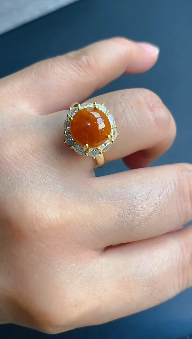 【闪购商品】翡翠耳饰银S925镶嵌天然A货翡翠1