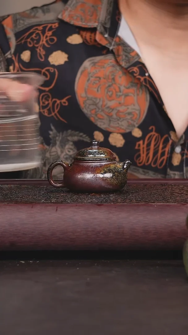 茶壶紫砂柴烧 容天